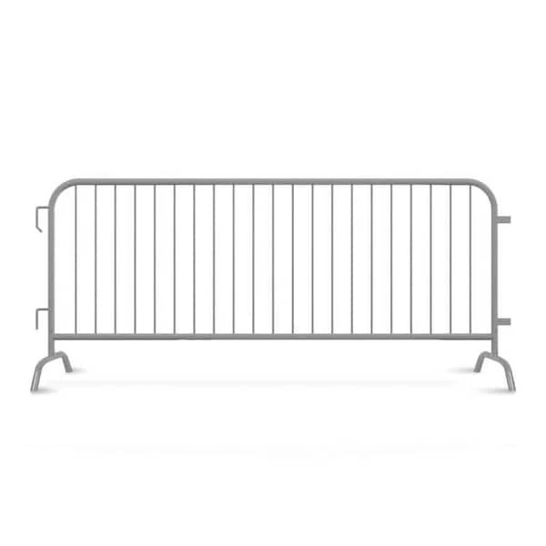 Angry Bull Barricades Steel Barricade, Hot-Dipped Galvanized Steel, 44 in. Height, 8.5 ft. Length, Gray AC-HDX85-BR-GY - main